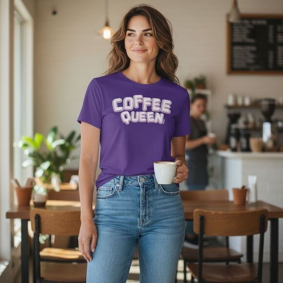 Coffee Queen - Custom T-shirt NWT - Picture 2 of 7